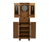 Alta Standup Dartboard (Brushed Walnut)-Dartboard Cabinet - Bristle