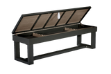 Lanai Outdoor Bench (Obsidian Black)-Storage Bench
