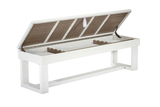 Lanai Outdoor Bench (Pearl White)-Storage Bench