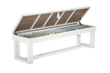 Lanai Outdoor Bench (Pearl White)-Storage Bench
