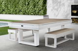 Lanai Outdoor Full Set (Pearl White)-Pool Table Set