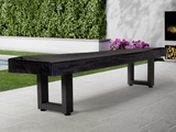 Lanai Outdoor Shuffleboard Table (Obsidian Black)-Shuffleboard Table