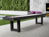 Lanai Outdoor Shuffleboard Table (Obsidian Black)-Shuffleboard Table