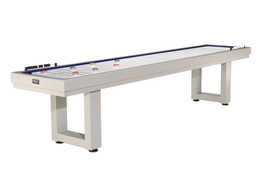 Lanai Outdoor Shuffleboard Table (Oyster Grey) | American Heritage