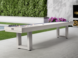 Lanai Outdoor Shuffleboard Table (Pearl White)-Shuffleboard Table