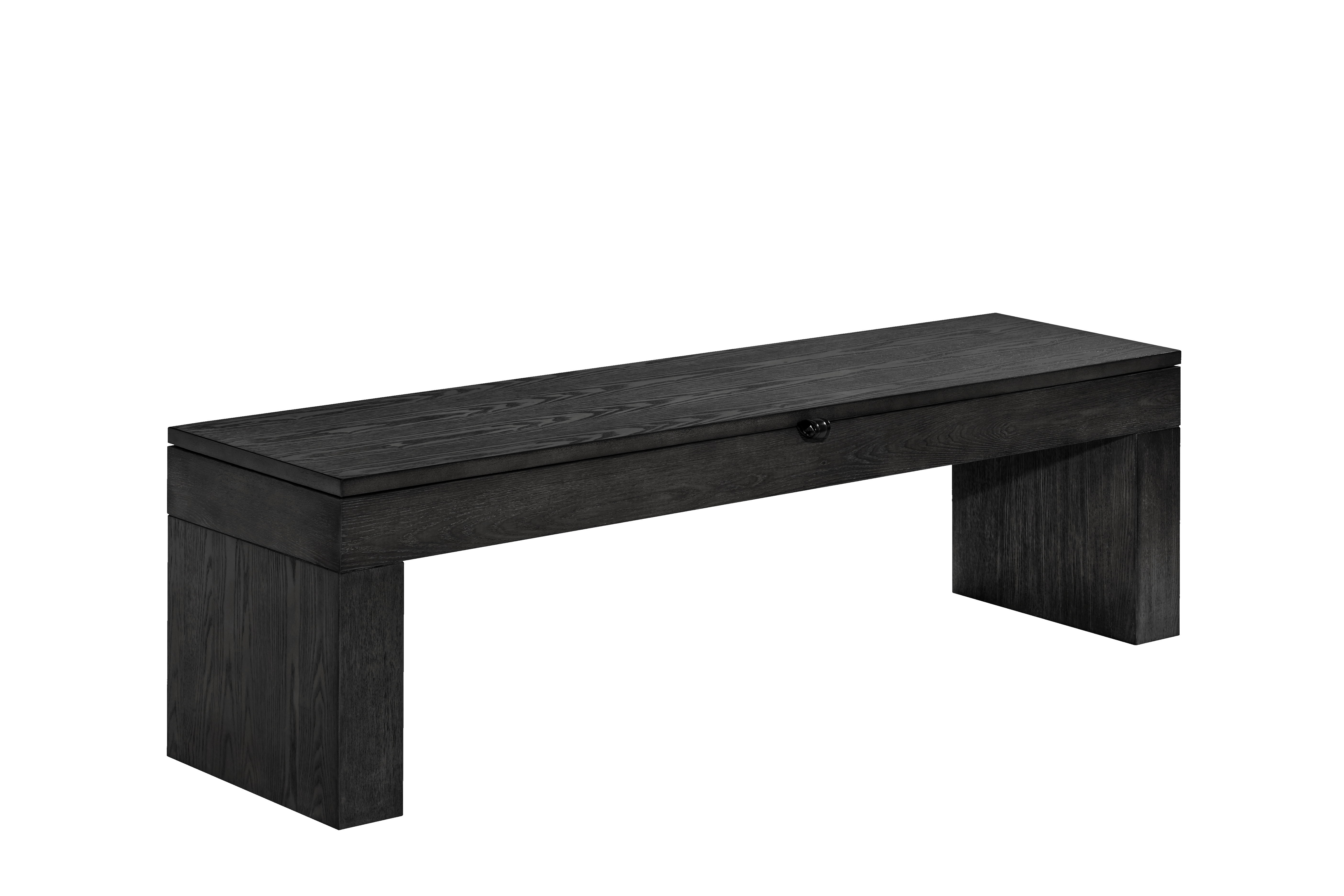 Black bench wood hotsell