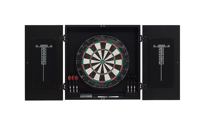 Vienna Dartboard Cabinet (Black) | American Heritage Billiards Vienna Dartboard Cabinet (Black) | American Heritage Billiards