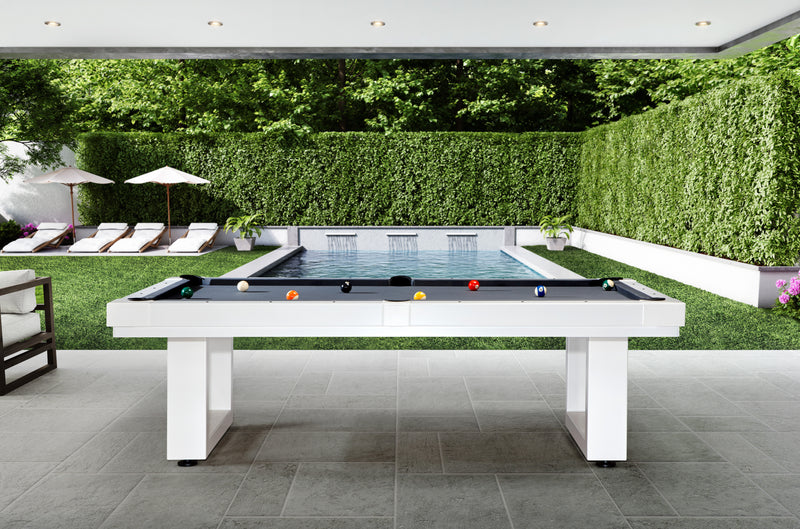 Lanai Outdoor Pool Table (Pearl White)