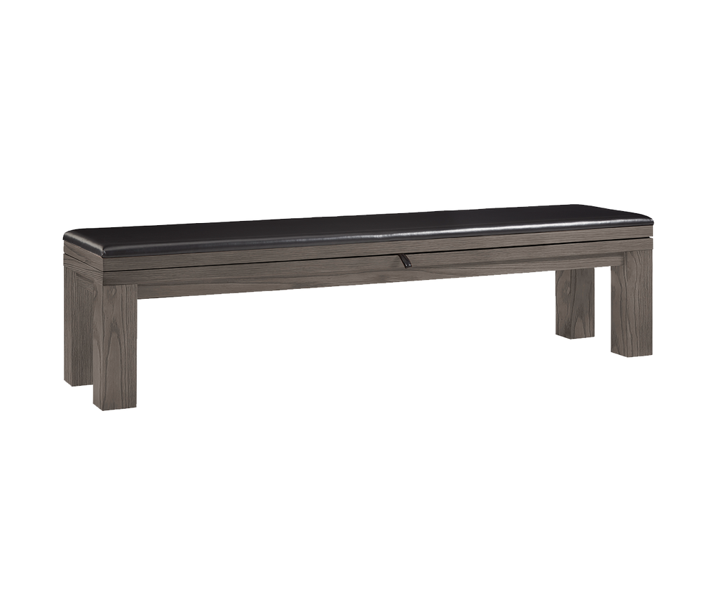 Alta Multi functional Storage Bench Charcoal American Heritage Billiards