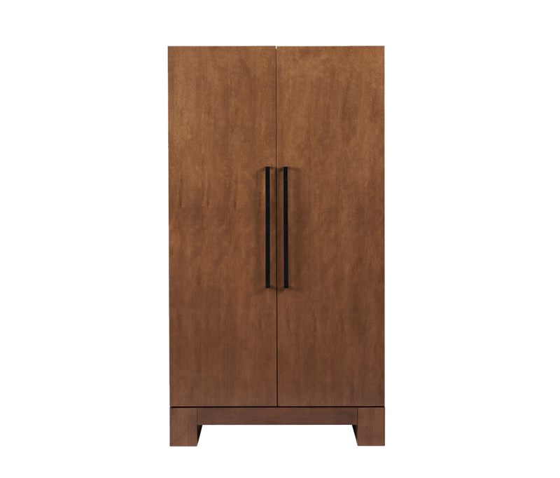 Alta Wine & Spirit Cabinet (Brushed Walnut)-Wine Cabinet