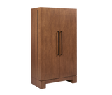 Alta Wine & Spirit Cabinet (Brushed Walnut)-Wine Cabinet