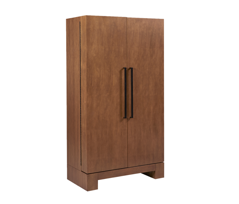 Alta Wine & Spirit Cabinet (Brushed Walnut)-Wine Cabinet