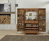 Alta Wine & Spirit Cabinet (Brushed Walnut)-Wine Cabinet