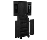 Alta Standup Dartboard (Black Ash)-Dartboard Cabinet - Bristle