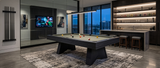 Ann Arbor 8' Pool Table (Black Ash)-Pool Table