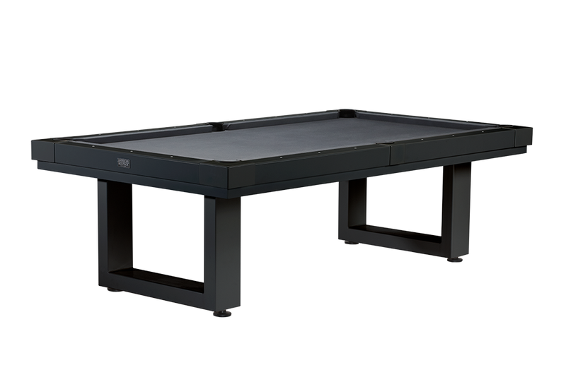 Lanai 8' Outdoor Pool Table (Obsidian Black) | American Heritage