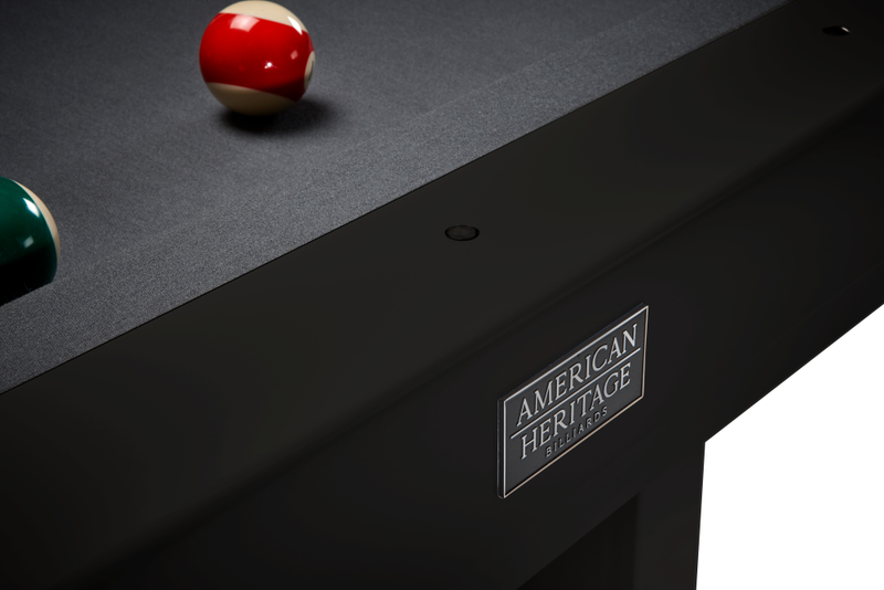 Lanai 8' Outdoor Pool Table (Obsidian Black) | American Heritage