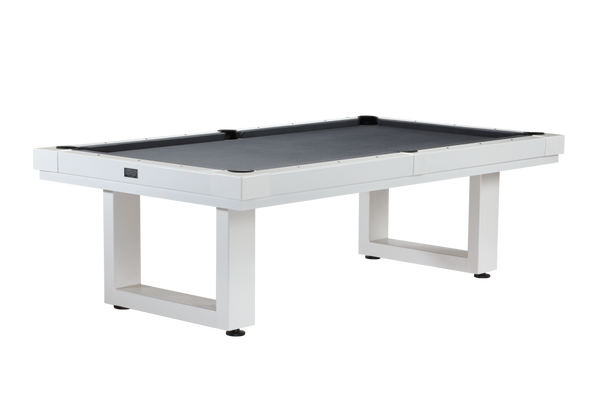 Lanai 8' Outdoor Pool Table (Pearl White) | American Heritage