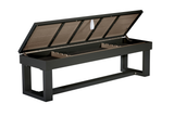 Lanai Outdoor Bench (Obsidian Black)-Storage Bench