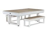 Lanai Outdoor Full Set (Pearl White)-Pool Table Set