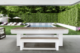 Lanai Outdoor Full Set (Pearl White)-Pool Table Set