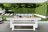 Lanai Outdoor Full Set (Pearl White)-Pool Table Set