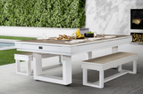 Lanai Outdoor Full Set (Pearl White)-Pool Table Set