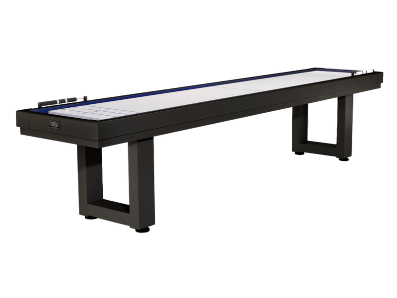 Lanai Outdoor Shuffleboard Table (Obsidian Black)-Shuffleboard Table