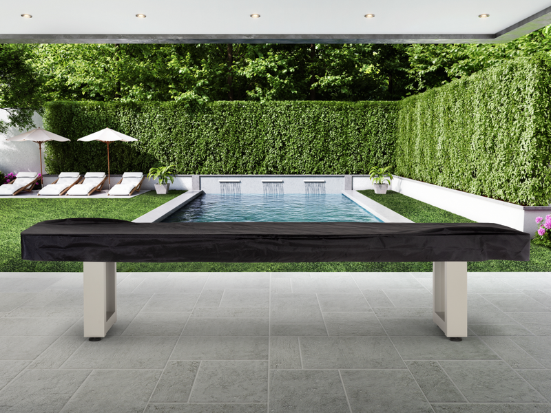 Lanai Outdoor Shuffleboard Table (Oyster Grey)-Shuffleboard Table