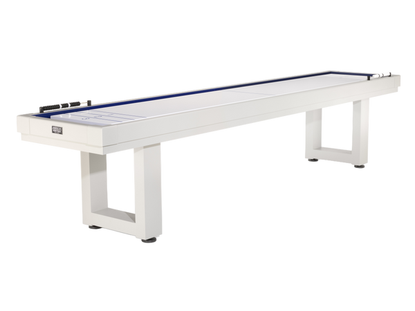Lanai Outdoor Shuffleboard Table (Pearl White)-Shuffleboard Table