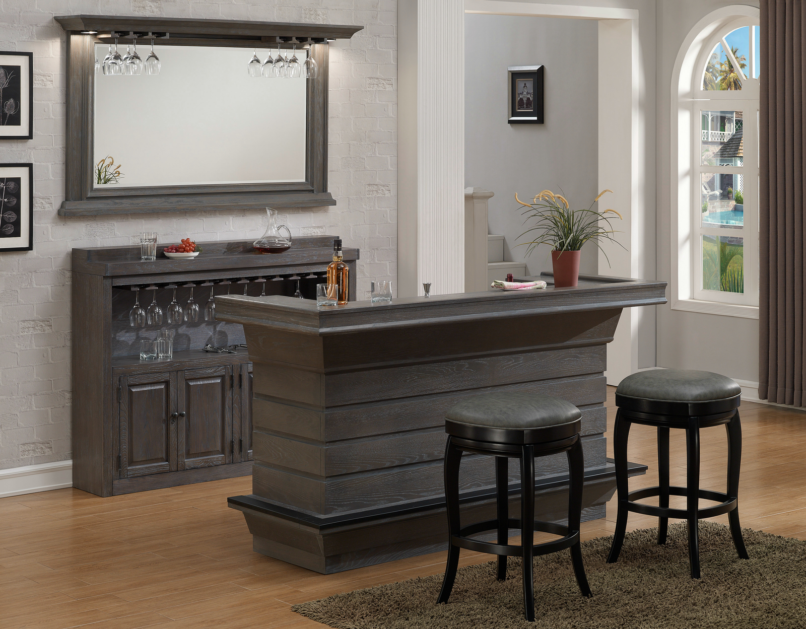 Caliente Home Bar (Glacier) | American Heritage Billiards