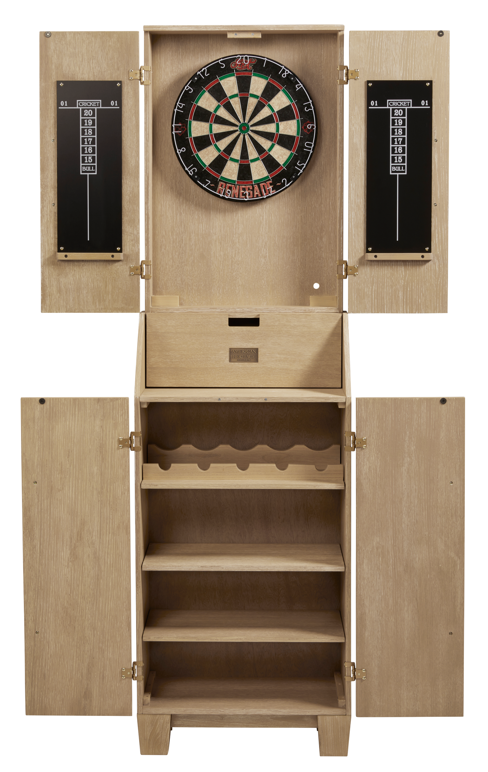 Port Royal Standup Dartboard (White Oak) | American Heritage Billiards Port Royal Standup Dartboard (White Oak) | American Heritage Billiards