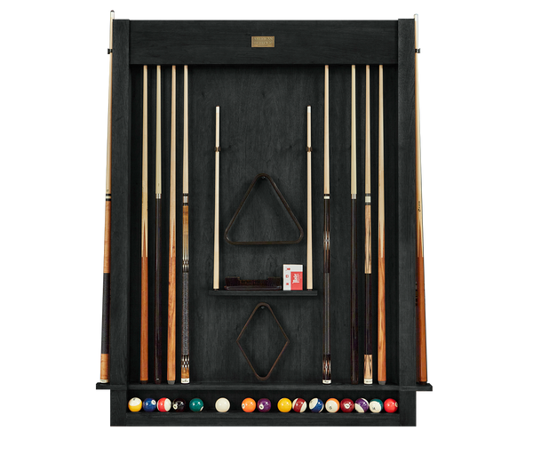 Alta Wall Mounted Cue Rack 12 (Black Ash)_1