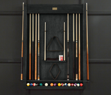 Alta Wall Mounted Cue Rack 12 (Black Ash)_4