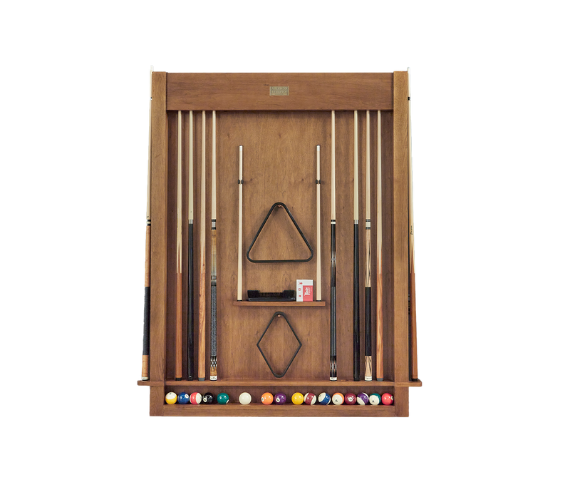 Alta Wall Mounted Cue Rack 12 (Brushed Walnut)_1