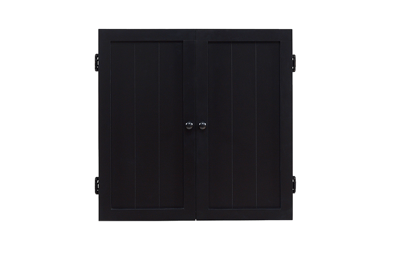 Vienna Dartboard Cabinet (Black)_2